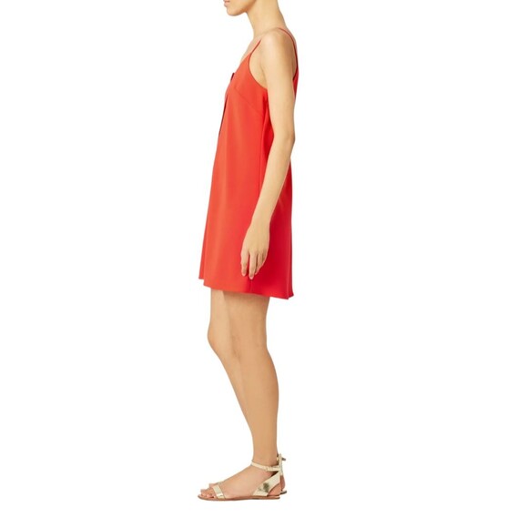 Amanda Uprichard Women's Dress M Coral Orange Sleeveless Revolve Cocktail - Picture 2 of 7